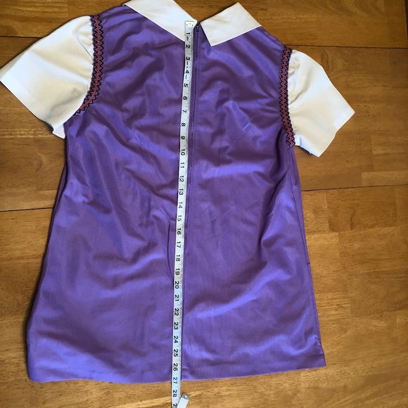 Vintage Nurse's Uniform Kenform by Kenrose Purple Medium 70's Scrubs - Picture 15 of 16